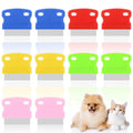 10 Pieces Tear Stain Remover Comb Dog Flea Comb Pet Grooming Comb Stainless Steel Teeth with Plastic Handle for Medium and Small Dogs Cats Removing Flea Dandruff Flakes and Stain