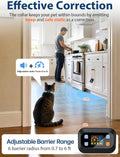 MIMOFPET Wireless Cat Barrier - Mini Outdoor Indoor Pet Barrier with Adjustable Safe Static Intensity,Adjustable Range u