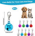 9 Pcs Bell for Cat Collar, Cat Bell for Collar with Clear Jingling Sound