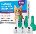 Topical Flea and Tick for Cats & Kittens: Waterproof Topical Cat Flea and Tick – Fast-Acting & Long - Lasting at Home Control for Cats Over 1.5 lbs and 8 Weeks or Older – 6-Dose Supply