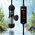 AquaMiracle 25W Small Aquarium Heater Dual LED Display for 3-5 Gal Tanks