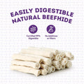 Treatly USA Beefhide Chip Rolls 5-6" Dog Chew Treats - Natural Flavor, 22 Count/1 Pack
