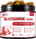 NATURE TARGET Glucosamine for Dogs, 120 Soft Chews, Chicken Flavor