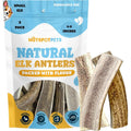 Small Premium Split Elk Antlers for Dogs - 4''-5'' Inch Long Dog Chews (3 Pack) Naturally Shed Antler Bone for Small Breed Aggressive Chewers - Made In USA -Odorless- Promotes Dental Hygiene (3 Pack)