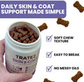 Skin & Coat Supplement for Dogs - Omega 3 6 9 Fish Oil & Vitamin E Soft Chews - Dog Itch Relief, Anti-Shedding & Shiny C