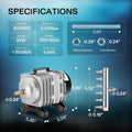 VIVOSUN 634GPH Aquarium Air Pump Commercial Air Pump with Aluminum Housing