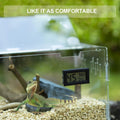 BETAZOOER Large Acrylic Reptile Terrarium Breeding Tank 15.3"x9.7"x7.6"