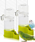 BNOSDM Bird Water Dispenser 2 Pcs Automatic Parakeet Cage Feeder No Mess