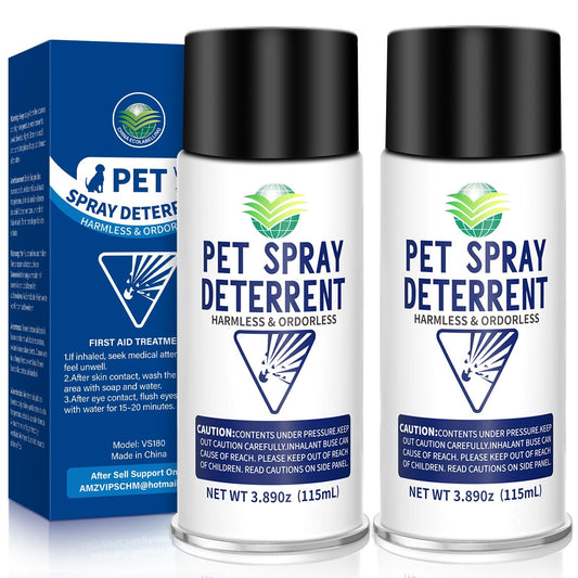 piutezo Cat Deterrent Spray Refill, Pet Spray Deterrent System, Motion Activated Cat System, Cat & Dog Odorless & Indoor, Up to 3 Feet Away, Pet Deterrent Spray Refill