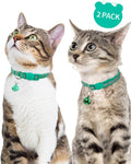 Taglory 2 Pack Reflective Breakaway Cat Collar with Bell