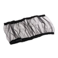 Bird Cage Seed Catcher Seeds Guard Parrot Nylon Mesh Net Cover Stretchy Shell Skirt Traps Cage Basket Soft Airy (Black)