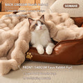 SOMAHE Soft Faux Fur Cat Blanket, Washable, Small 22x18