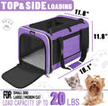 GAPZER Large Cat Carrier Soft, Collapsible Travel Pet Carry Bag, Small Dogs