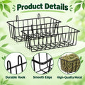 WOPPLXY 6 Pcs Rabbit Hay Feeder, Heavy Duty Metal Rabbit Hay Rack with Hooks, Bunny Hay Feeder Rack, Metal Rack Hay Hold