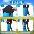 4 Pcs Easy Use Hoof Soaking Boot for Horse Soaker Bag, Hoof Care Treatment Bucket with EVA Pad and Elastic Band, 2 Pairs