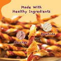 Jungle Calling 4.7 Inch Chicken Wrapped Rawhide Sticks Dog Treats, 10.6 oz