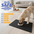 Large Dog Mats for Food and Water, 40"x30" Waterproof Pet Food Mats for Floor Nonslip Silicone Bowl Mats with Raised Edg