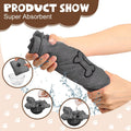 Chumia 4 Pcs Dog Towels for Drying Dog Puppy Bulk Microfiber Absorbent Paw Towel Pet Bathing Supplies Quick Drying for Medium Cats Pets Shower(55 x 28 Inch,Gray)