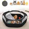 Amakunft Small Animal Pop-Up Playpen with Mesh Cover, 47'' x 23.6'' x 15'' Chicken Brooder Box, Play Pen Indoor Outdoor 