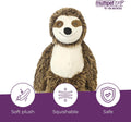 Multipet Bark Buddies Sloth Dog Plush Toy - Squeaky Dog Toy for All Dogs - Extra Soft Plush Dog Toy - Stuffed Animal Dog