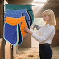 Saddle Pad Rack 4 Bar Wall Mount, Horse Blanket Holder 180 Degree Swing Rack Arms Saddle Rack Wall Mount for English Sad