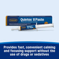 Farnam Quietex II Horse Calming Paste, 32.5 ml Syringe, Manage Nervous Behavior & Keep Horses Calm, Focused & Composed, 