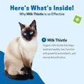 Pet Wellbeing Milk Thistle for Cats - Organic Herb, Milk Thistle Liver Detox Support, Antioxidants - NASC Certified & Vet-Formulated - 2 oz Liquid