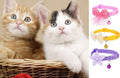 16 PCS Cute Cat Collars Breakaway with Bell for Boy Cats and Girl Cats Gifts (#2-Multicolor Lace)
