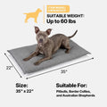 Veehoo Chew Proof Dog Crate Pad, Indestructible Dog Bed Crate Mat