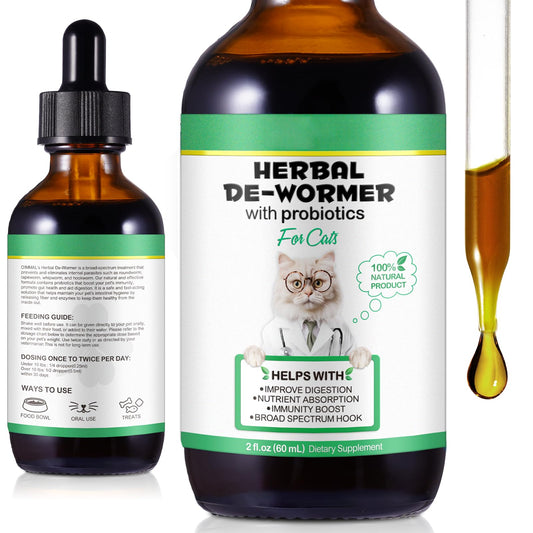YJDHRPBI Specifically Formulated for Cats,Naturally Sourced Ingredients,Cats Natural Broad Spectrum Treatment with Probiotics,Gut Health,Digestive Support for All Cat All Ages and Breeds