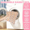 YedsIntu 2 Pcs Guinea Pig Bed, Washable Rabbit Bunny Bed Mat Warm Small Animal Bed Pad Guinea Pig Pillow Pet Bed Mat for