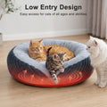 Tovve Heated Cat Beds for Indoor Cats and Small Dogs, Soft Donut Pet Bed