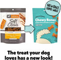 Wiggles and Wags Soft Chews Chicken & Cheese Recipe Bone-Shaped Treats
