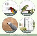 7.4 Fl Oz No Mess Bird Water Feeder, Auto Parrot Cage Water Dispenser