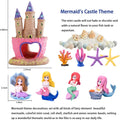 Kooterfun Mermaid's Castle Fish Tank Decorations-28pack Include Castle Hideout, Faux Coral,Starfish and Artificial Plast