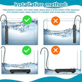 SEAOURA Small Aquarium Heater, 25W Fish Turtle Betta Tank Heater, 1-6 Gal