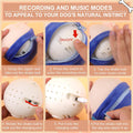 BABORUI Interactive Dog Toys Pig, Jumping Squeaky Dog Toys with Recording and Music Modes, Rechargeable Moving Dog Chew 