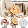 Frienda 2 Pack Adjustable Cat Cone Collar Soft Small Cat Recovery Collar
