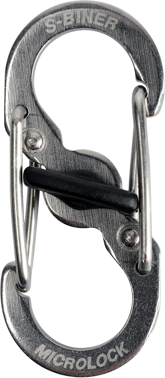 NiteIze PLSBM-11-R3Nite Ize S-Biner TagLock, Double-Gated Carabiner, Stainless Steel
