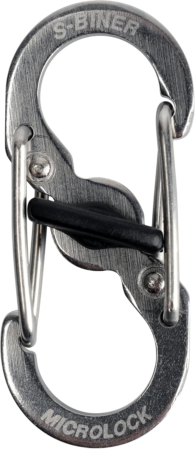 NiteIze PLSBM-11-R3Nite Ize S-Biner TagLock, Double-Gated Carabiner, Stainless Steel
