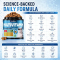Taurine for Cats Vitamins Treats Snacks – Cat Multivitamin 500 Crunchy & Creamy Chews – Supports Immune, Joints, Digestion, Skin & Coat – Daily Healthy Supplement for Cats of All Ages (90-Day Supply)