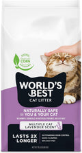 World's Best Cat Litter Lavender, Long-Lasting Odor Control, 15 lb Bag