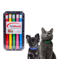 TabBand Max Premium Pet ID Collars - 10 Inch - 500 Count - Variety - Waterproof, Writable, Tear-Resistant Identification Bands with Easy Release for Vets, Shelters, and Boarding Facilities.