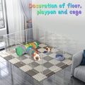 YUEPET Guinea Pig Tunnel, 3-Way Collapsible Play Tubes with Ball, Rainbow