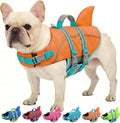 AOFITEE Dog Life Jacket Shark Small Dog Life Vest for Swimming Boating, S