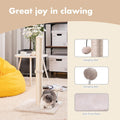 MECOOL 34” Tall Cat Scratching Post Premium Basics Kitten Scratcher Sisal Scratch Posts Trees with Hanging Ball for Indo