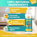 200ML Cat Deterrent Spray, Natural Cat Repellent Spray (Tiny Citrus Scent)