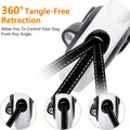 16 ft Retractable Dog Leash with Flashlight & Poop Bag Dispenser