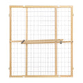 Toddleroo by North States - Extra-Wide Wire Mesh Wooden Baby Gate: Pressure Mounted Baby Gate for Doorways - Adjustable 29.5 to 50 Inches Wide - 31 Inches Tall