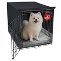 Explore Land Breathable Dog Crate Cover - 4 Sides Mesh Ventilation, Basic Pet Kennel Cover, All Sides Open, Universal Fit for 1 2 3 Doors 24 inches Wire Dog Crate